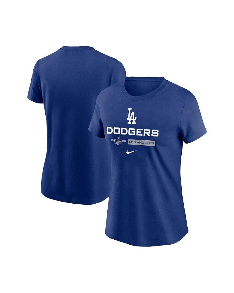 Women's Royal Los Angeles Dodgers 2022 Postseason Authentic Collection Dugout T-shirt Royal $21.32 Tops