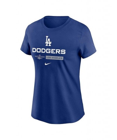 Women's Royal Los Angeles Dodgers 2022 Postseason Authentic Collection Dugout T-shirt Royal $21.32 Tops