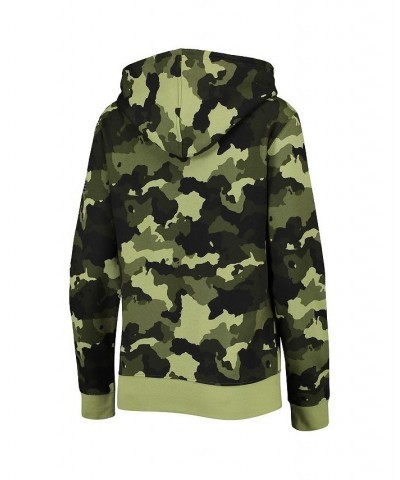 Women's Green Chicago Cubs 2022 MLB Armed Forces Day Camo Full-Zip Hoodie Green $35.20 Sweatshirts