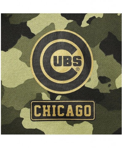 Women's Green Chicago Cubs 2022 MLB Armed Forces Day Camo Full-Zip Hoodie Green $35.20 Sweatshirts