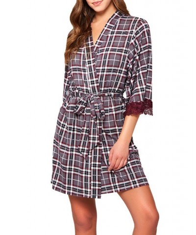 Women's Jessie Cozy Robe Gray $35.77 Lingerie