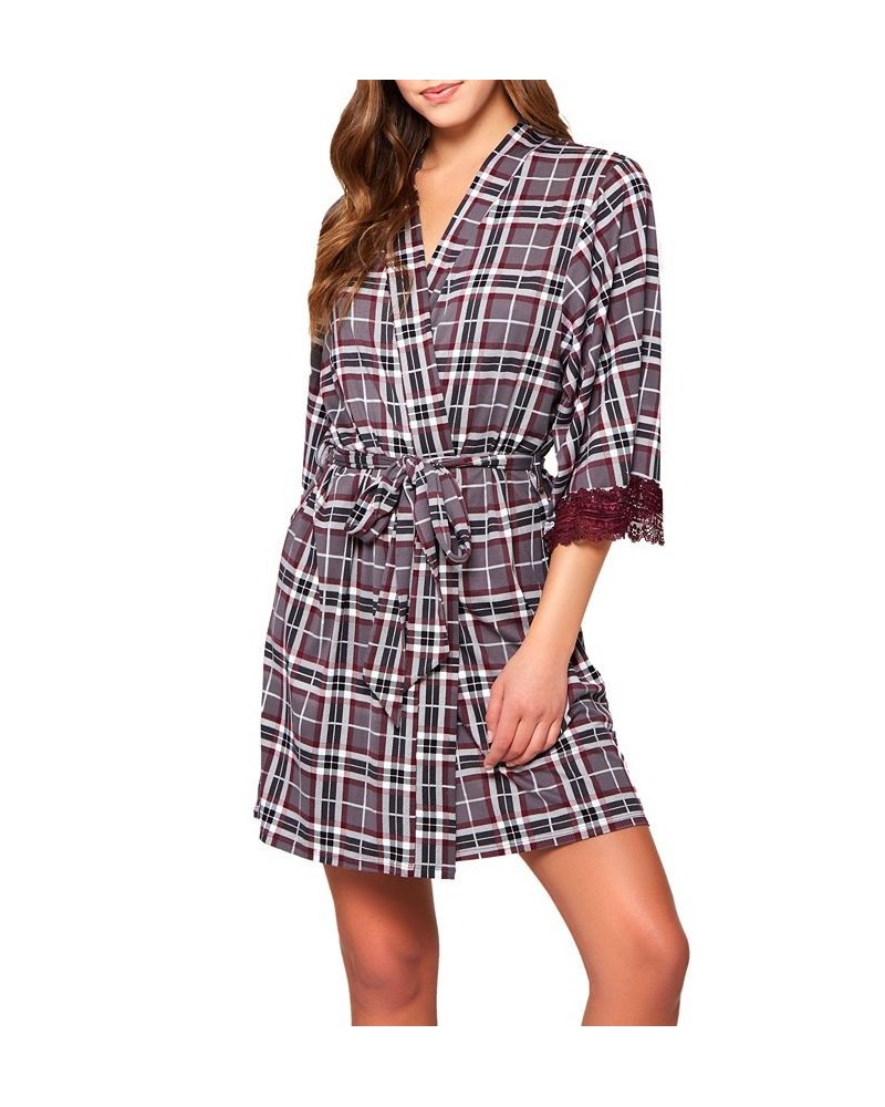 Women's Jessie Cozy Robe Gray $35.77 Lingerie