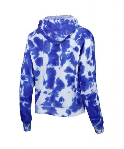 Women's Royal New York Giants Cloud Dye Fleece Pullover Hoodie Royal $43.99 Sweatshirts