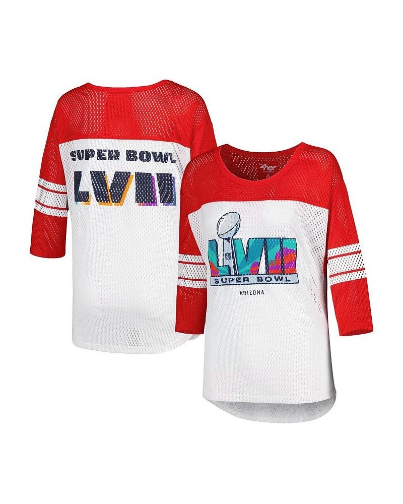 Women's White Super Bowl LVII First Team Mesh Top White $35.69 Tops