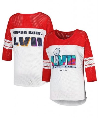 Women's White Super Bowl LVII First Team Mesh Top White $35.69 Tops