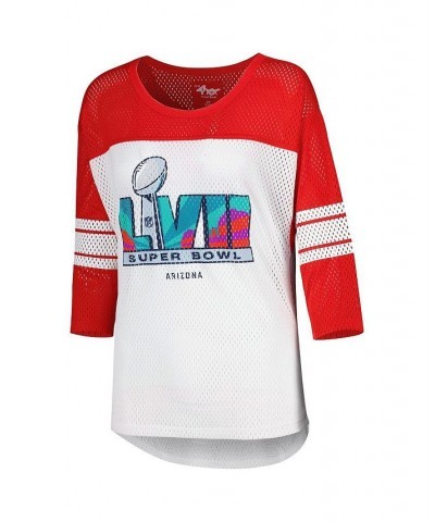 Women's White Super Bowl LVII First Team Mesh Top White $35.69 Tops