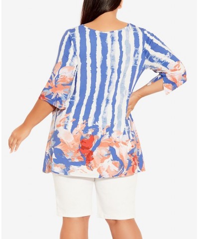 Plus Size Fresh Start Tunic Top Coral Fresh Start $30.60 Tops