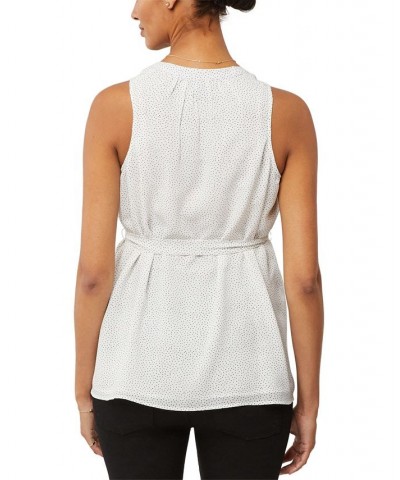 Pleated Maternity Top White $30.24 Tops