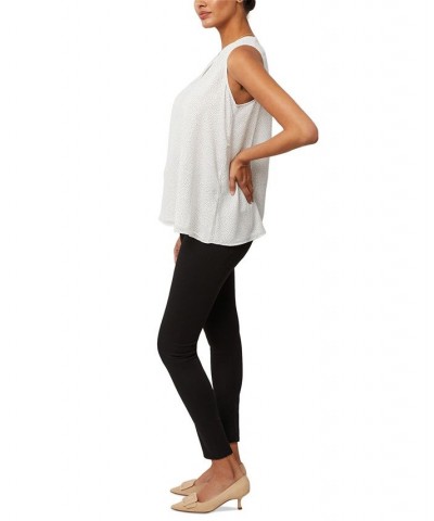 Pleated Maternity Top White $30.24 Tops