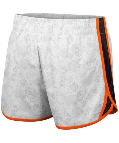 Women's White Black Miami Hurricanes The Plastics Geo Print Shorts White, Black $25.19 Shorts