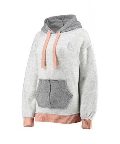 Women's Gray Ohio State Buckeyes Effortlessly Essential Sweater Knit Tri-Blend Pullover Hoodie Gray $28.70 Sweatshirts