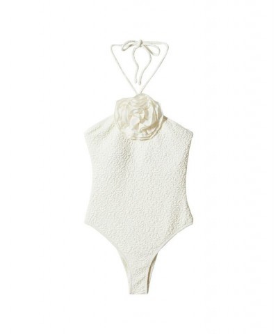 Women's Textured Swimsuit Tan/Beige $45.00 Swimsuits