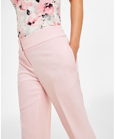 Women's Stretch-Crepe Straight-Leg Pants Tutu Pink $21.56 Pants