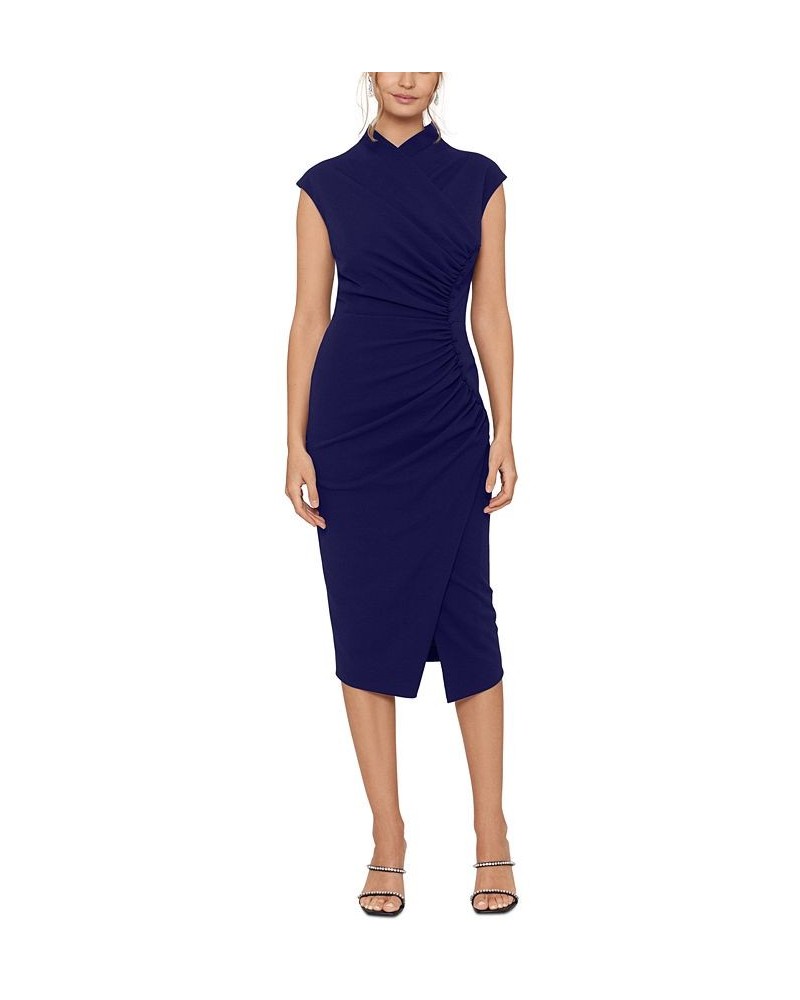 Women's Side-Gathered Button-Trim Dress Night $93.24 Dresses