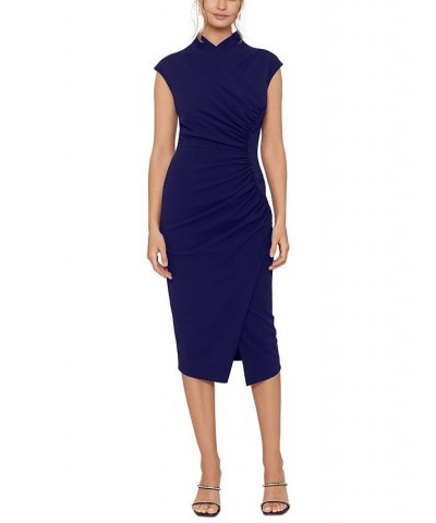 Women's Side-Gathered Button-Trim Dress Night $93.24 Dresses