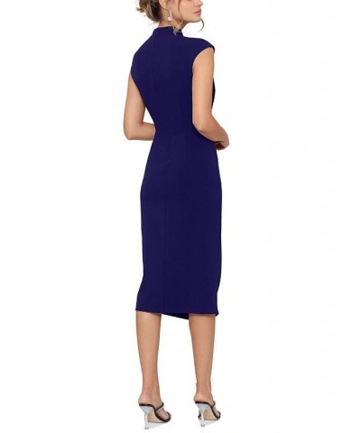 Women's Side-Gathered Button-Trim Dress Night $93.24 Dresses