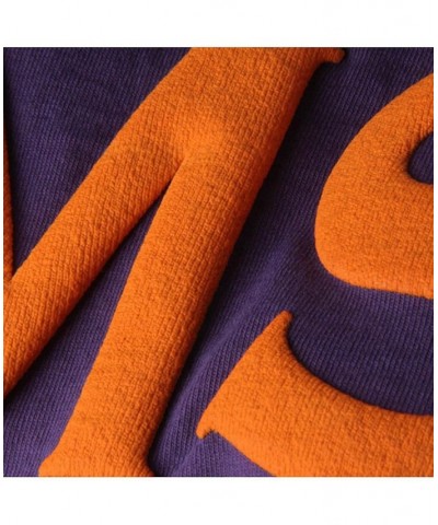 Women's Purple Clemson Tigers Ombre Long Sleeve Dip-Dyed T-shirt Purple $46.55 Tops