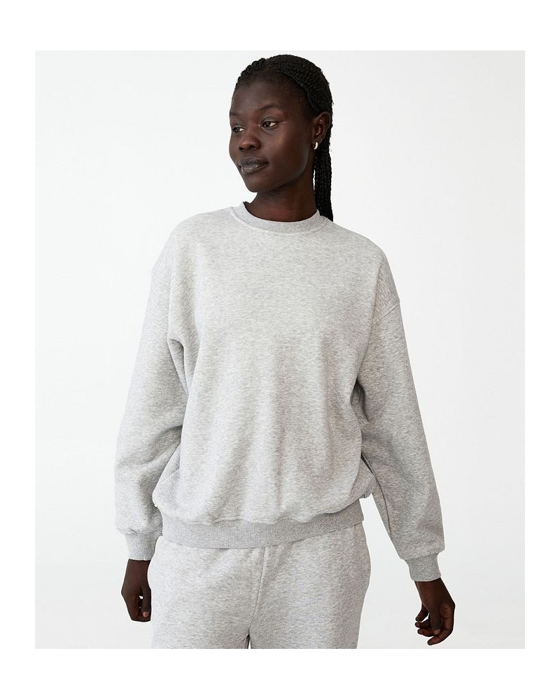 Women's Classic Crew Sweatshirt Grey Marle $23.39 Tops