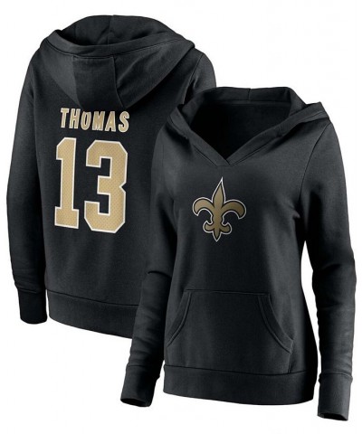 Women's Michael Thomas Black New Orleans Saints Player Icon Name Number Pullover Hoodie Black $33.58 Sweatshirts