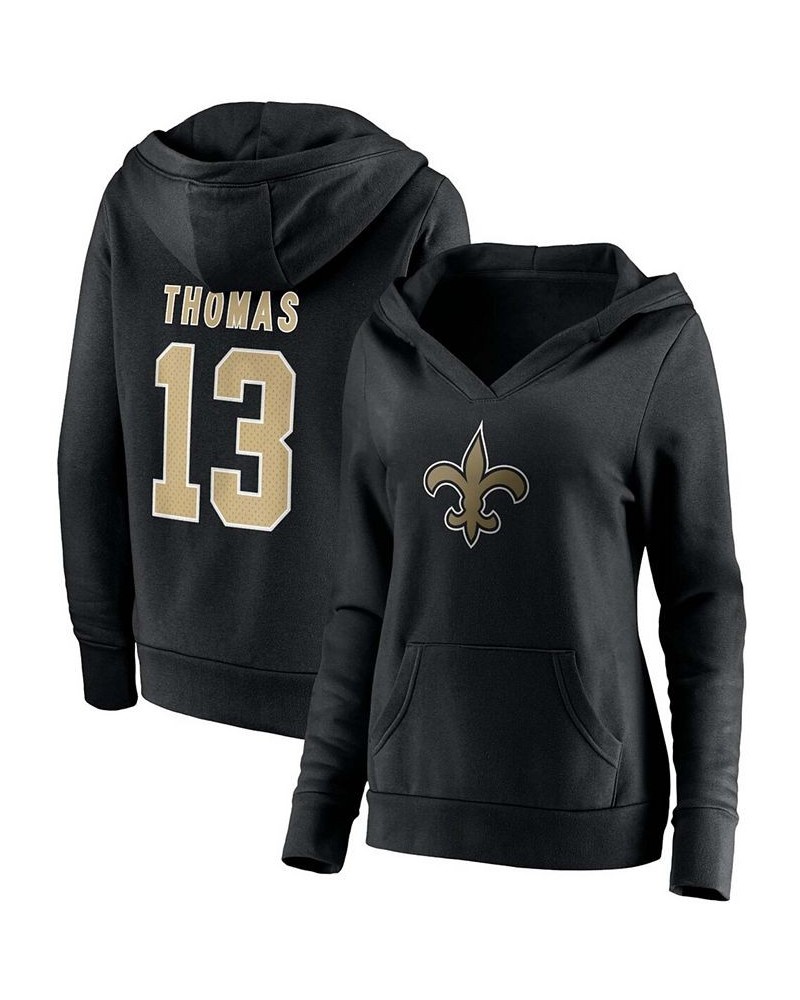 Women's Michael Thomas Black New Orleans Saints Player Icon Name Number Pullover Hoodie Black $33.58 Sweatshirts