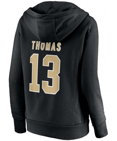 Women's Michael Thomas Black New Orleans Saints Player Icon Name Number Pullover Hoodie Black $33.58 Sweatshirts