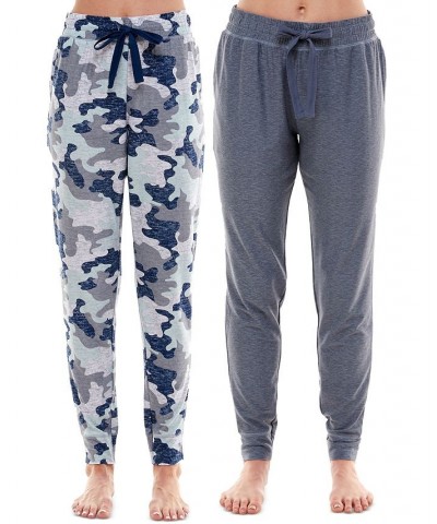 Women's Ultra-Soft Jogger Pajama Bottoms Set of 2 Gray $17.99 Sleepwear