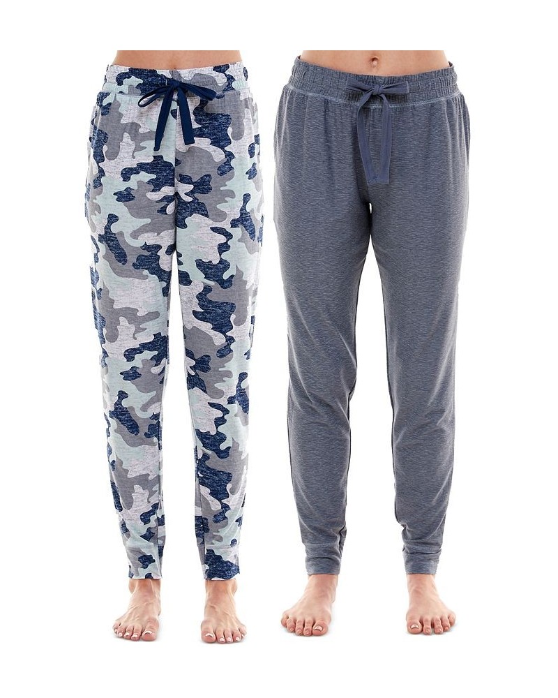 Women's Ultra-Soft Jogger Pajama Bottoms Set of 2 Gray $17.99 Sleepwear