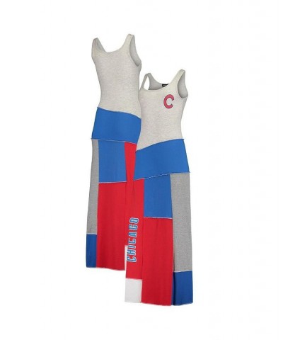 Women's Heather Gray Royal Chicago Cubs Scoop Neck Maxi Dress Heather Gray, Royal $43.85 Dresses