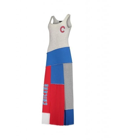 Women's Heather Gray Royal Chicago Cubs Scoop Neck Maxi Dress Heather Gray, Royal $43.85 Dresses