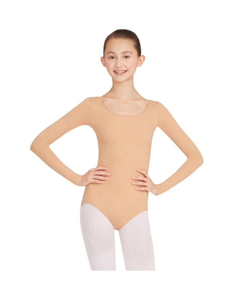 Long Sleeve Leotard Light Suntan $19.91 Tops