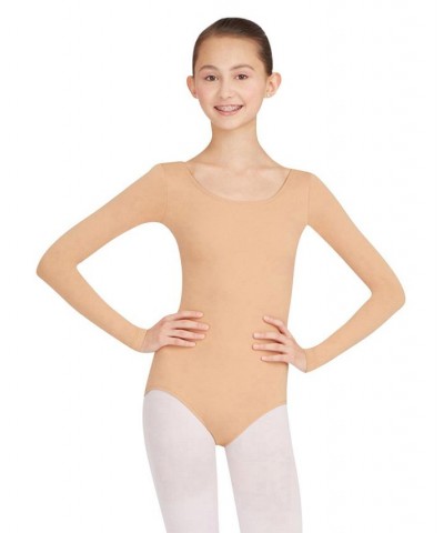 Long Sleeve Leotard Light Suntan $19.91 Tops