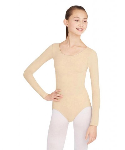 Long Sleeve Leotard Light Suntan $19.91 Tops