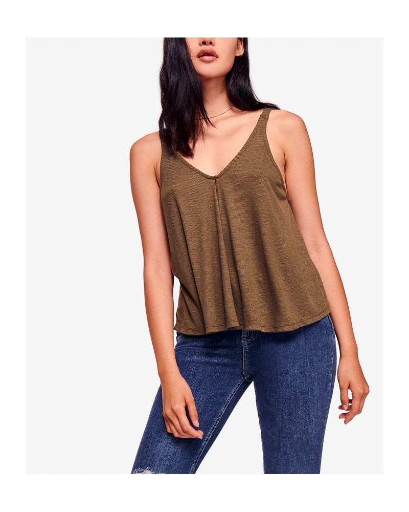 Dani V-Neck Tank Top Green $15.00 Tops