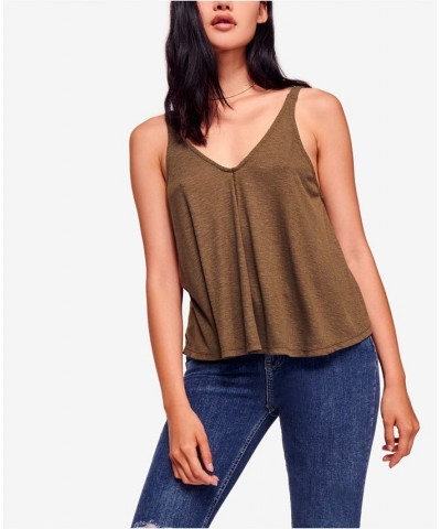 Dani V-Neck Tank Top Green $15.00 Tops