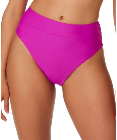 High-Rise High-Leg Bikini Briefs Pink $28.42 Swimsuits