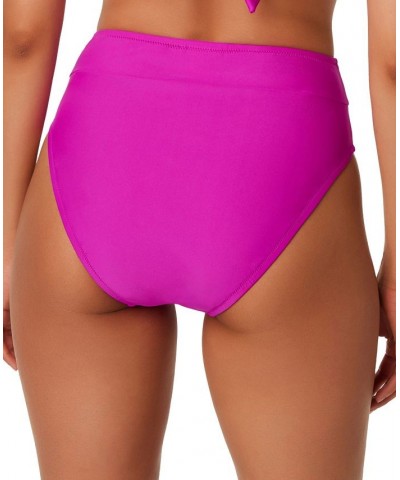 High-Rise High-Leg Bikini Briefs Pink $28.42 Swimsuits