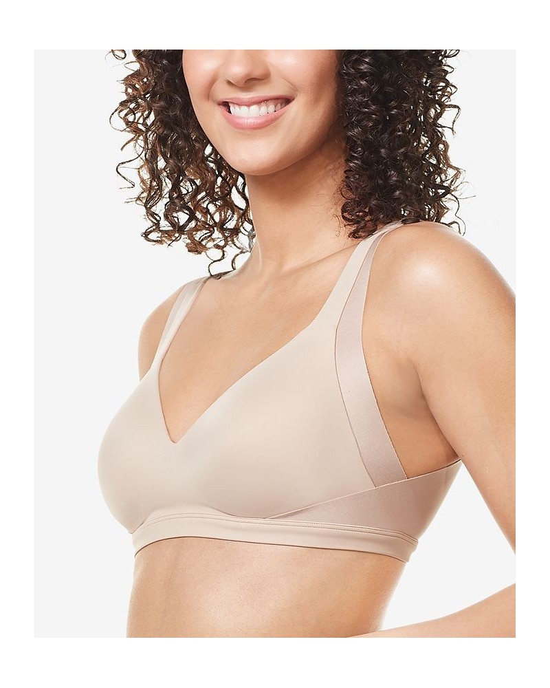 Warners No Side Effects Underarm and Back-Smoothing Comfort Wireless Lightly Lined T-Shirt Bra Toasted Almond (Nude 4) $15.67...