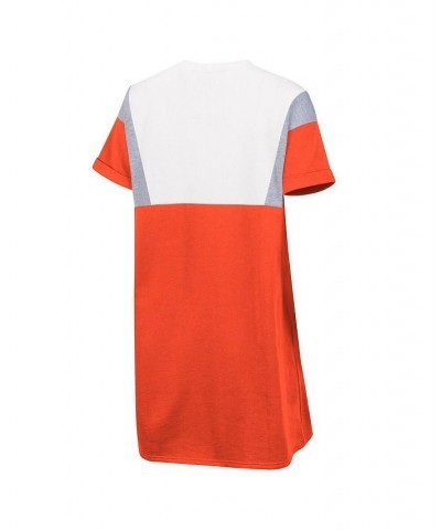 Women's Orange and White Clemson Tigers 3rd Down Short Sleeve T-shirt Dress Orange, White $24.20 Dresses