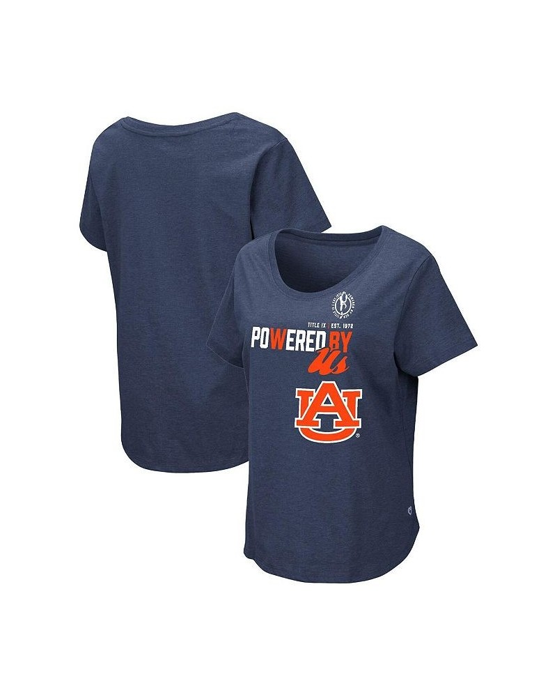 Women's Heathered Navy Auburn Tigers PoWered By Title IX T-shirt Heathered Navy $18.89 Tops