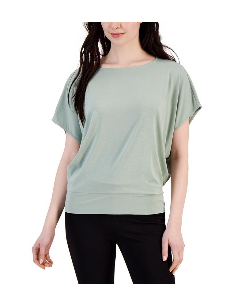 Petite Banded-Hem Top Brookside Moss $16.33 Tops