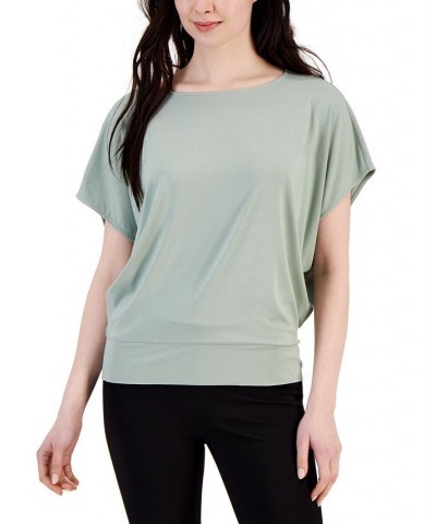 Petite Banded-Hem Top Brookside Moss $16.33 Tops