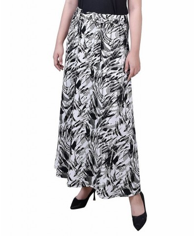Women's Maxi Length Skirt Black Zebraduo $18.88 Skirts