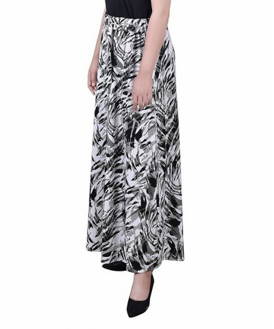 Women's Maxi Length Skirt Black Zebraduo $18.88 Skirts