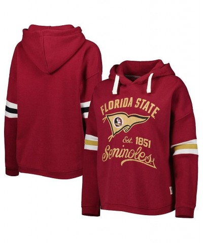 Women's Garnet Florida State Seminoles Super Pennant Pullover Hoodie Garnet $36.00 Sweatshirts