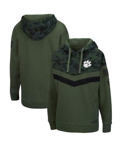 Women's Olive Camo Clemson Tigers OHT Military-Inspired Appreciation Extraction Chevron Pullover Hoodie Olive, Camo $34.30 Sw...