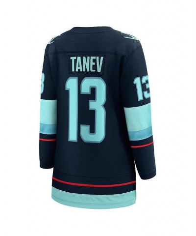 Women's Brandon Tanev Deep Sea Blue Seattle Kraken Home Premier Breakaway Player Jersey Deep Sea Blue $79.20 Jersey