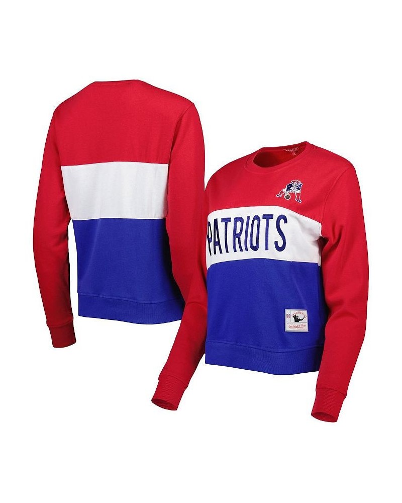 Women's Royal Red New England Patriots Color Block Pullover Sweatshirt Royal, Red $36.75 Sweatshirts