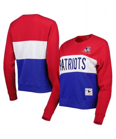 Women's Royal Red New England Patriots Color Block Pullover Sweatshirt Royal, Red $36.75 Sweatshirts