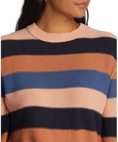 Juniors' Loft Music Striped Sweater Mood Indigo $29.92 Sweaters