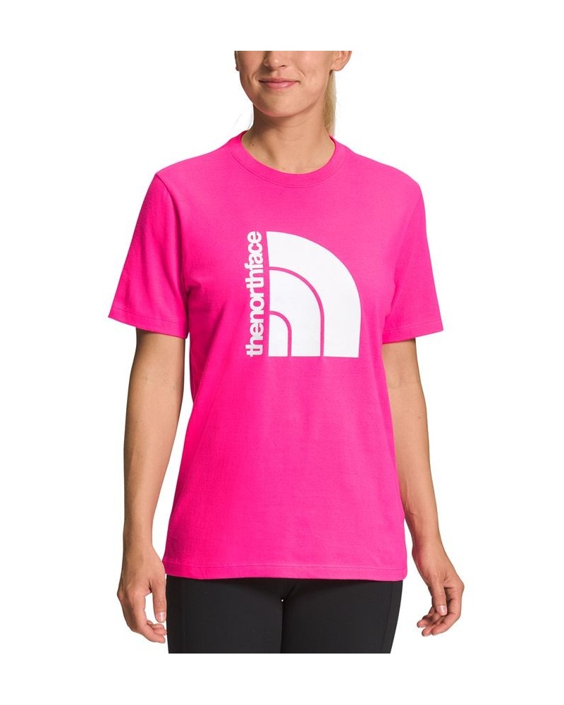 Women's Jumbo Half Dome T-Shirt Pink $19.60 Tops